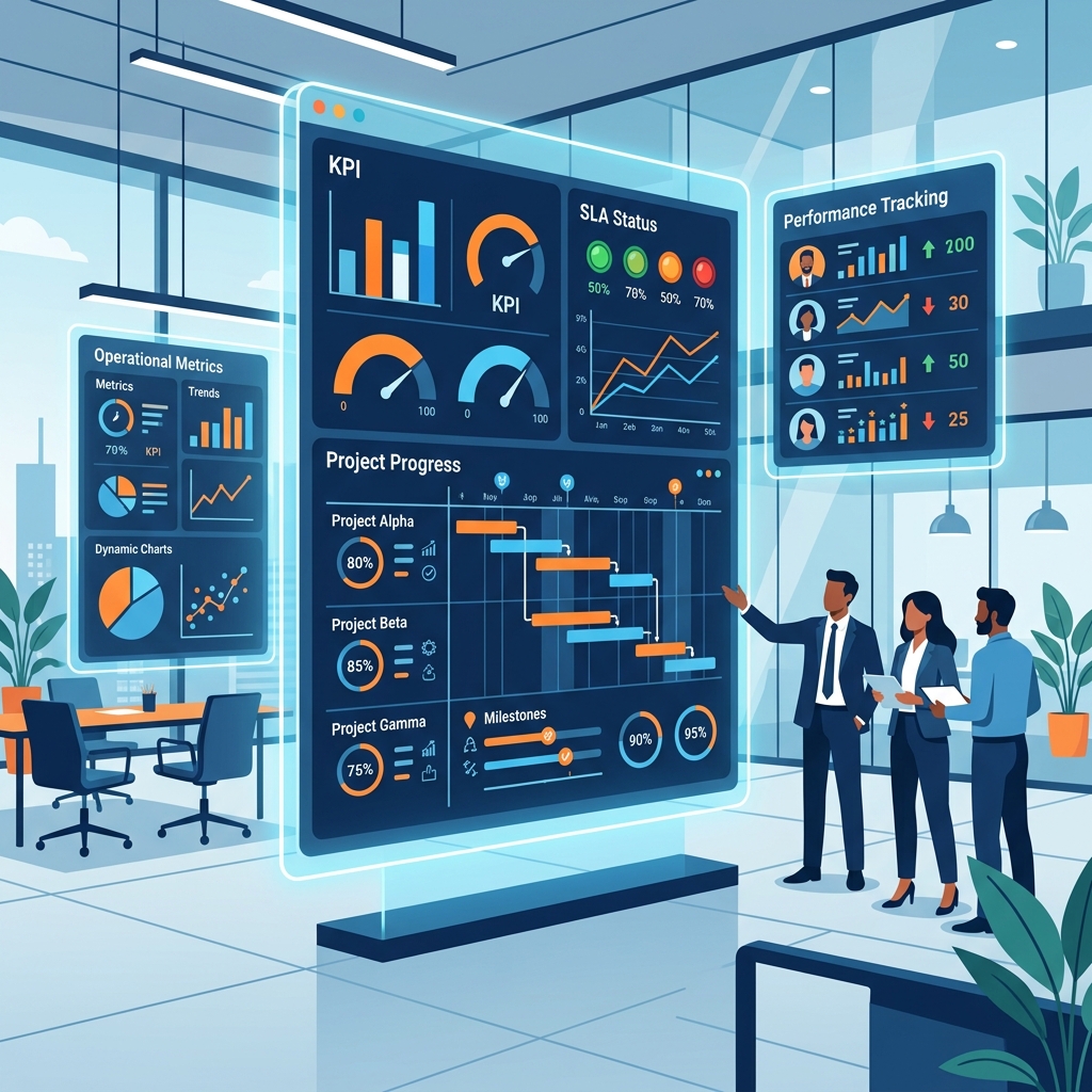 Transparent Delivery — Cyberneuron dashboards and SLAs